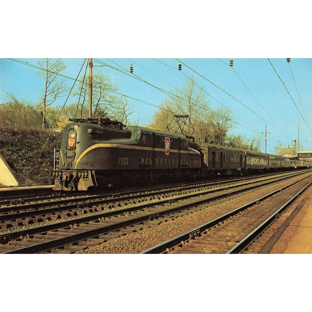 PRR Pennsylvania Railroad GG1 #4922 Broadway Limited Electric Locomotive Card